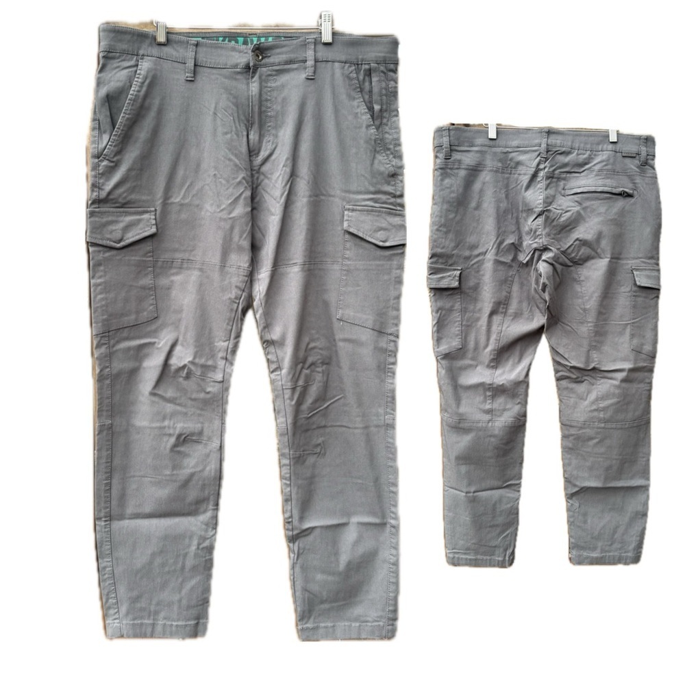Projek Raw Men's Gray Cargo Pants Tapered Leg Size 38